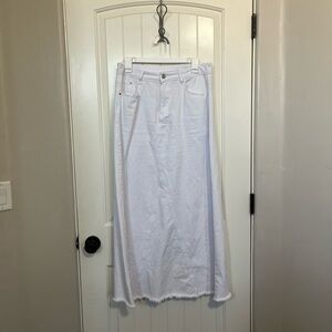 SHEIN White Denim Skirt